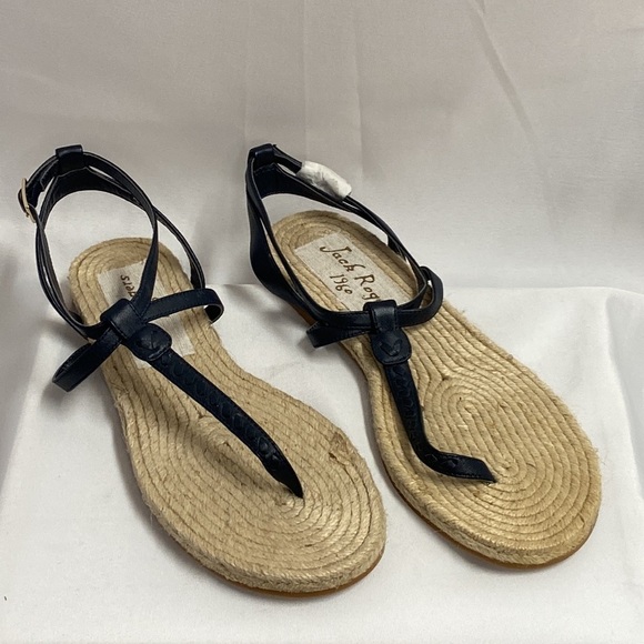 Jack Rogers Evie Espadrille Sandal Midnight Blue Size 9 NEW - Picture 2 of 6